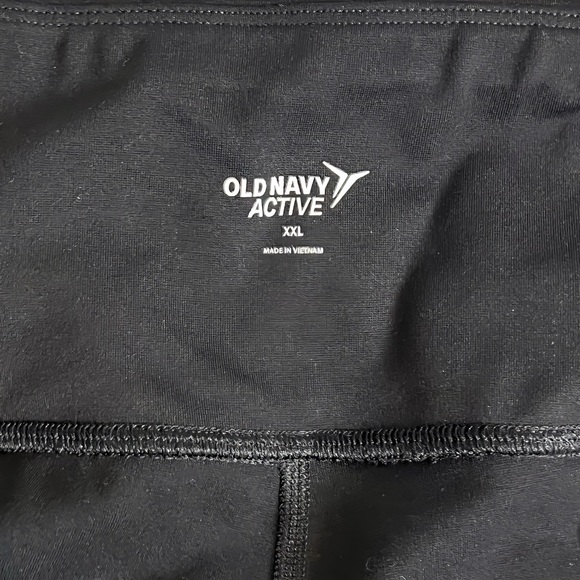 Old Navy Black Activewear High Rise Ankle Edgy Street Leggings 4 Way Stretch XXL - Picture 7 of 8